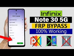 Infinix Note 30 5G (x6711) - GOOGLE ACCOUNT/ FRP BYPASS | 100% Working (Without Pc)