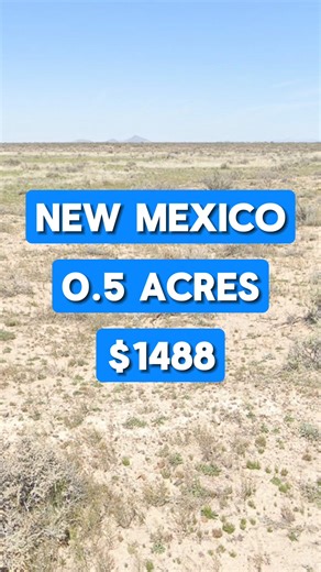 2.3K views · 18 reactions | 0.5 Acres for Sale in Deming, New Mexico for $1,488. Dirt road access. Taxes are just $14 a year. #foryou #instadaily #realestate #land #forsale #sale #property #reels #realtor #viral #reels #properties #landforsale #realtors #fyp #realestateinvesting #propertyforsale #NewMexico | Globally.land | Facebook