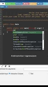 Java Basics for Beginners | Hello World, Print a Number & Get Input | Krishnamohan Teaches Java #1