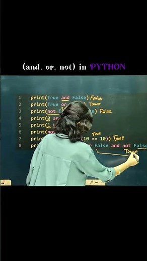 Logical Operators (and, or, not) in python #python #operators #logicaloperators #prishu