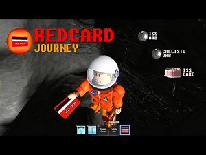 RED CARD, ISS ORB, Callisto ORB, and CAKE in Space Simulator on Roblox