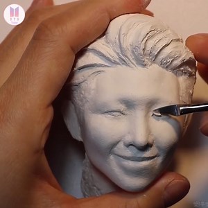 Shape the BTS RM effigy from clay | BTS Worldwide