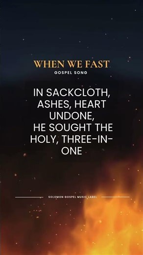 When we Fast | Daniel Fasting Gospel Song 2026 | Lent Season | Praise & Prayer | Fasting | Worship