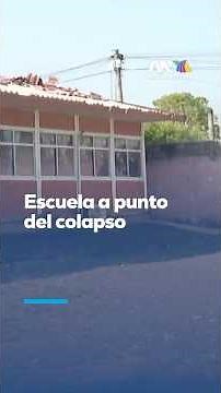 Niños en Veracruz toman clases bajo techos a punto de colapsar en primaria