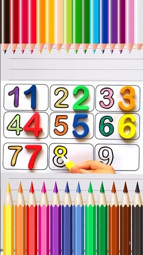 1 2 3 counting number for kids learning #yameecolors #kidsvideo #123