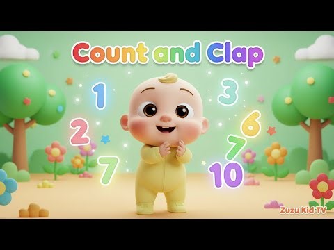 Count and Clap Adventure with Zuzu | Fun Toddler Counting & Action Song for Kids