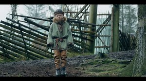 On NETFLIX August 18th - Rufus (Trond Fausa Aurvaag) beaten by a little boy with a spade. “Norsemen” mixes quirky humor with social commentary, and sets todays modern issues in a Viking context. | Norsemen