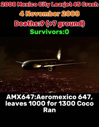2008 Mexico City Learjet 45 Crash | Animation and CVR