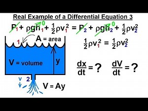 Differential Equation - Introduction (7 of 15) Real Example of a Differential Eq - 3 Bernoulli's Eq.