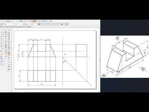 EX1.0 20ME02P 2D ORTHOGRAPHIC PROJECTION - CAEG Lab Solid Edge (Kannada)