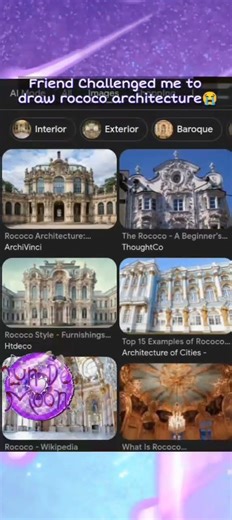 My Friend Challenged me to draw rococo architecture 😭🤕 #rococo #architecture #challenge #challenged