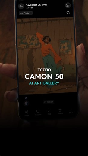Ever wondered what you’d look like in a classic painting? With the TECNO CAMON 50 Series AI Art Gallery, you can dive into global cultural realms right from your camera app. | TECNO Mobile
