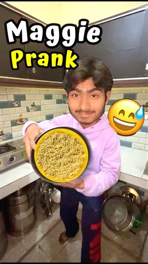 Bhai Ko Frooti Wali Maggie Khila Di 😅 #shorts #challenge #comedy #funny #reaction