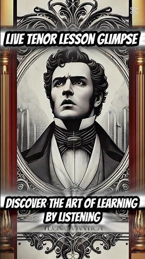 🎶 Glimpse of a Live Tenor Lesson | The Art of Learning by Listening