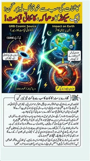 The Cosmic Laser That Could End Earth in 1 Second! | What Happens When Two Neutron Stars Collide?