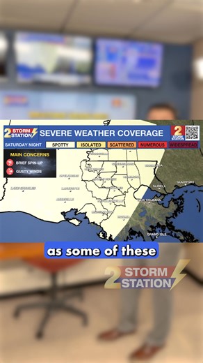 A potent storm system is forecast to push into the area late Saturday, bringing impacts during the evening and overnight hours. The primary threats for the Capital Area appear to be strong, potentially damaging wind gusts and frequent lightning. Read the full storm station breakdown by clicking the link in our comments. | WBRZ Channel 2