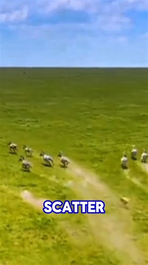 The Moment a Cheetah Pounces on a Zebra! #animal