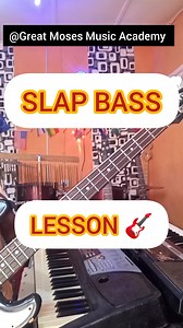 Try This Funk Slap Bass Line 🎸 BASS GUITAR LESSON #howtoplay #funk #slap #slapbass #basslessons #basstutorial @topfans | Great Moses Music Academy