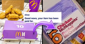 An ARMY Listed Their DIY "BTS Meal" McDonald's Packaging On eBay, And It Sold For Way More Than They Expected