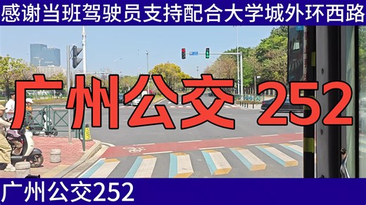 【乘十米大车走村道，赏小洲土华烟火气】广州公交POV 252 外环西路青创汇总站往天平架总站