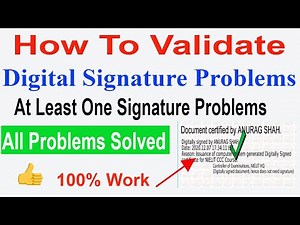 How To Verify Digital Signature Document At least one signature has problems Adobe Acrobat Software