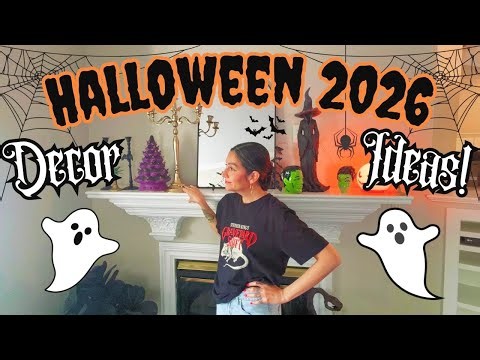 my Halloween decor ideas for 2026!🎃 + more new house progress updates!🖤