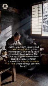 39K views · 481 reactions | In Japan, broken pottery is made even more beautiful by celebrating its repairs with gold. | The History Page | Facebook