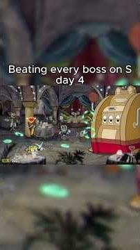 Beating every cuphead boss on S #cuphead #gaming #shorts
