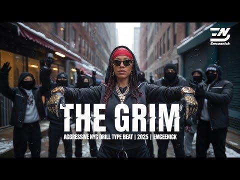 NYC Drill Type Beat "THE GRIM" | Aggressive Street Rap Instrumental 2025