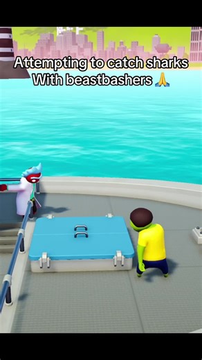 Sharks with @Beastbashers #gangbeasts #funny #gangbeastsfunnymoments first 1 min video