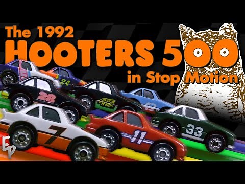 NASCAR's Greatest Race ANIMATED! - The 1992 Hooters 500 in Stop Motion
