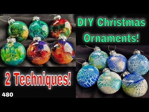 DIY Christmas Ornaments Super EASY with Mica Pigments