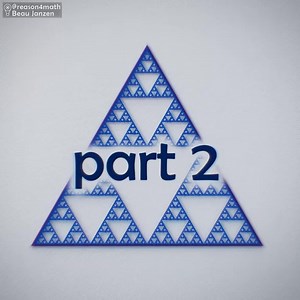 Part 2 on the Sierpinski triangle, showing why the series of random choices called the chaos game will result | Beau Janzen
