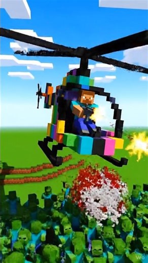 EPIC!😯 Steve Takes a Bullet in the Chopper - Zombie HORDES ATTACK!