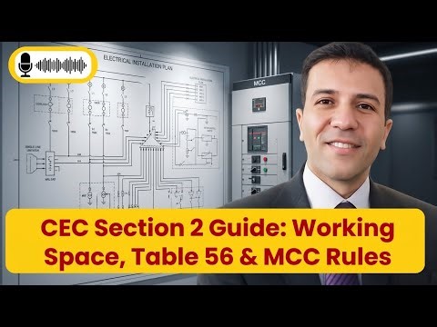 CEC Section 2 Guide: Working Space, Table 56 & MCC Rules