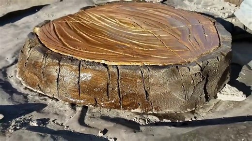 how to make tree trunk pavers with cement  | The District App | Facebook