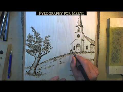 Landscape Pyrography (Wood burning)