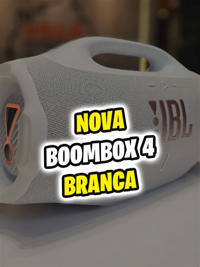 A Boombox 4 agora é branca!! A JBL lançou uma nova versão branca da caixa de som mais vendida da marca!! Ela tem as mesmas configurações do modelo preto, mas com uma nova cor!! Ela está disponível aqui na Roma Shopping no Paraguai! #jbl #boombox4branca #boombox #speaker #comprasparaguai