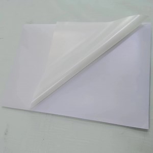 [Hot Item] Self Adhesive Fabric Sticker White Satin Label Paper
