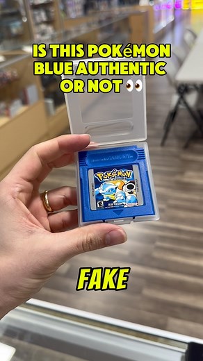 616 reactions · 64 comments | Is this Pokémon Blue authentic or fake? #retrogaming #pokemon #videogames #gameboy #nostalgia #videogamestore | ButtonDelight | Facebook