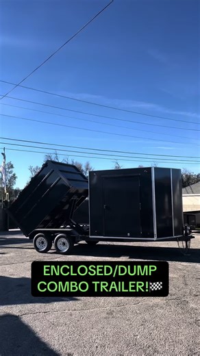 Enclosed and Dump Combo Trailer for Sale