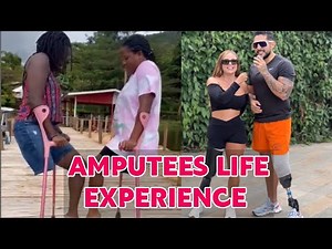Amputee woman adaptive crutches vs prosthetic | sharing life experience