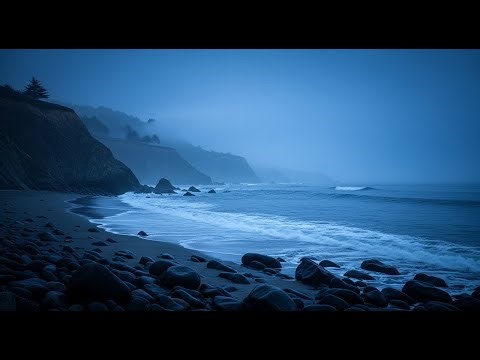 Healing Ocean Waves That Wash Away Worry and Tension - Powerful Waves at Night