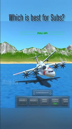 Most Realistic Plane Crash in Ocean! 🌊✈️ #shorts