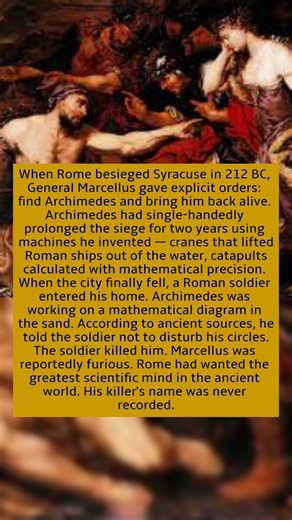 Rome Specifically Ordered Him Kept Alive. A Soldier Killed Him Anyway Over a Math Problem