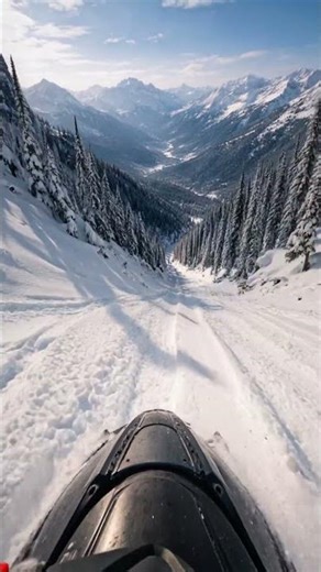 POV: Descent Into an Endless Winter Mountain 🏔️❄️