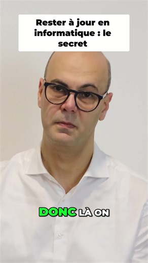 En informatique, soit tu te mets à jour, soit tu te fais dépasser. Bloque du temps pour la veille, les nouvelles tech et ta progression, sinon le train part sans toi. 🎥 Interview complète sur YouTube.... https://buff.ly/VH1YlA6 #tech #informatique #developpeur #skillz
