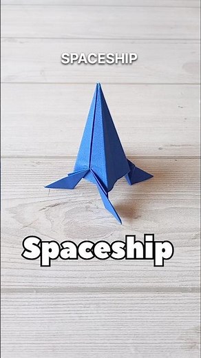 SPACESHIP ORIGAMI TUTORIAL|HOW TO MAKE BLOWING SPACESHIP INTERESTING ORIGAMI|EASY FOLDING|ART