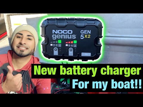 How to install Noco genius charger on bass tracker boat