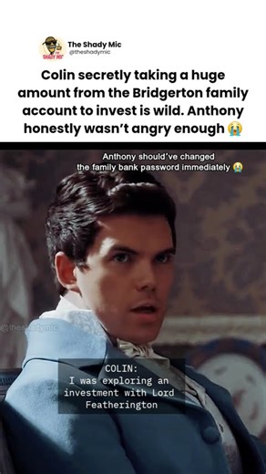 Anthony Wasn’t Mad Enough When Colin took the Family Money 😭 | #bridgerton